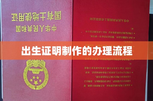 济宁出生证明制作的办理流程